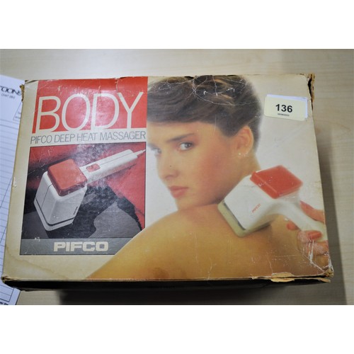 137 - Boxed Vanity Items:  a Pifco Deep Heat Massager, Plus a Woolworths Luxurious Bath Spa