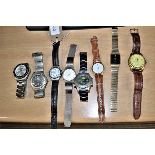 169 - Eight Gent's Quartz Wrist Watches: Solo, HMO, Viceroy, ETC, Lorus and Four Others