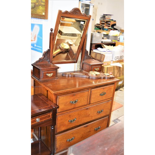 175 - Edwardian Two Short Drawer on Two Wide Drawer Chest