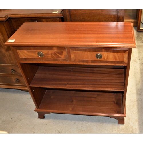 181 - Mahogany Two-Drawer Hall Table/Bookcase having Two Shelves - 30