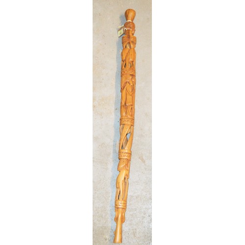 266 - Carved Lightwood Stick