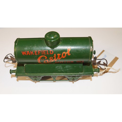 5 - Rare Hornby 'O' Gauge Wakefield Castrol Oil Wagon