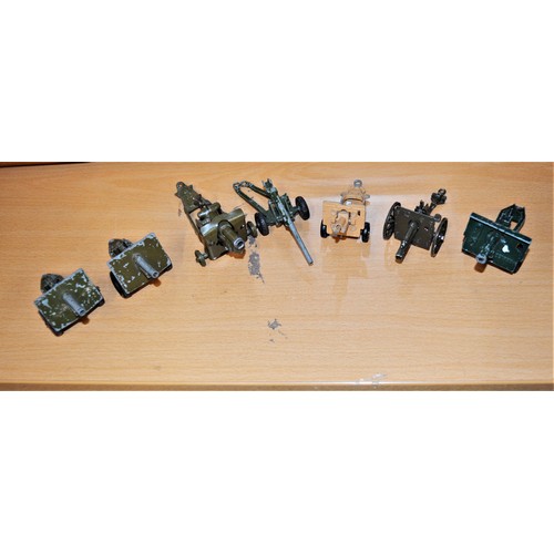 77 - Six Diecast Field Artillery pieces