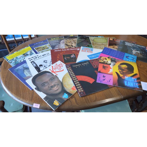 52 - A Selection of World Music Vinyl LPs including Toleki Bango, Toumani Diabate and Mory Kante, Plus a ... 