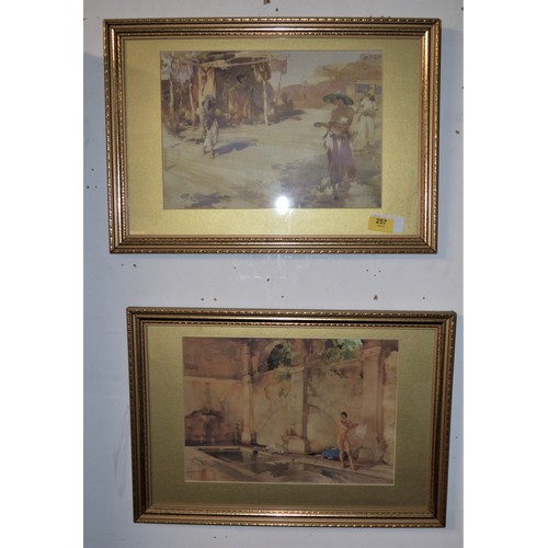 257 - Pair of Gilt-Framed, Mounted and Glazed Watercolour Prints by W Russell Flint - 20