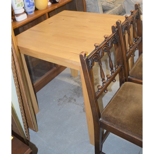 152 - An Ikea Lightwood Bjorkudden Kitchen Table