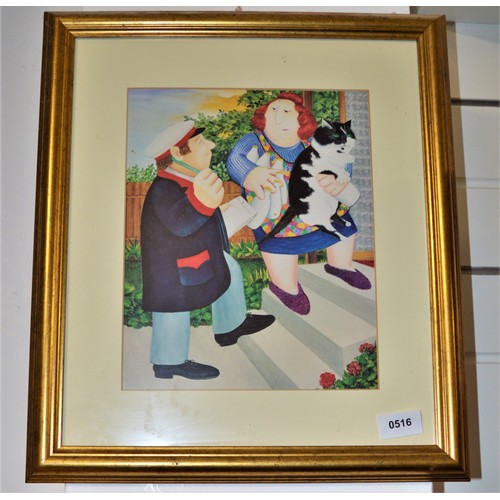 166 - Framed and Glazed Print 