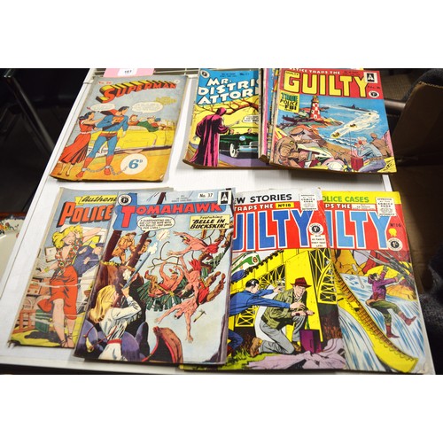 161 - Good Selection of 1950s British Editions of American Comics in Excellent Condition including Superma... 