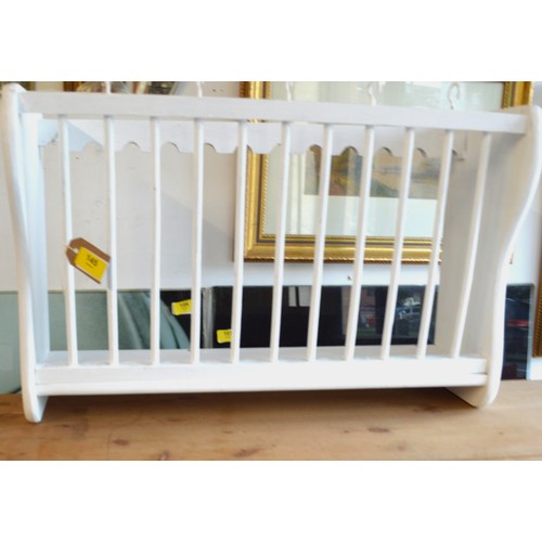 14 - Wall-Hanging Plate Rack (Painted White) - 24