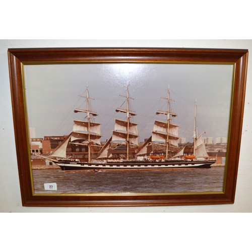 15 - Framed Photograph of the Tall Ship, 