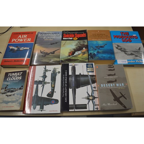 56 - Nine Hardback and Paperback Books on WWII Aviation Warfare