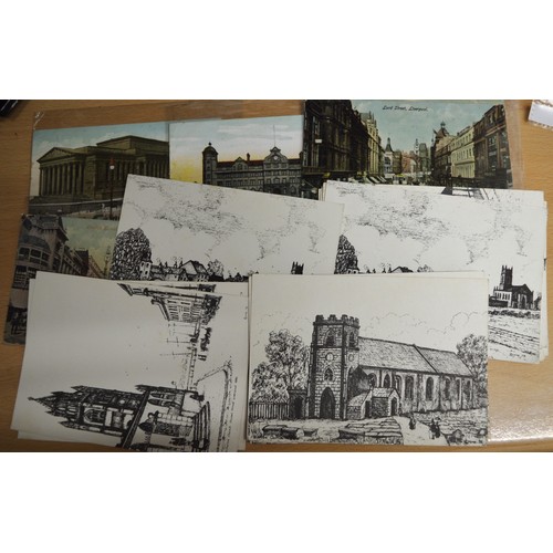 103 - 17 x Vintage Postcards of Liverpool