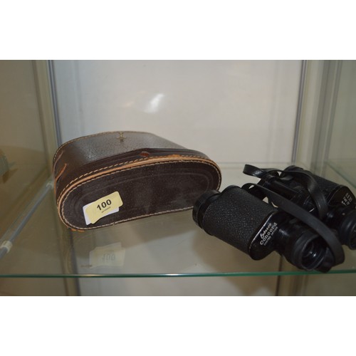 100 - A Pair of Enbeeco Concord Field Binoculars - 8 x 30/75 with Case