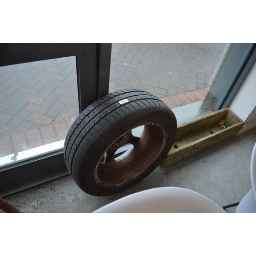 155 - A Car Wheel for a Modern Mini with Goodyear Tyre