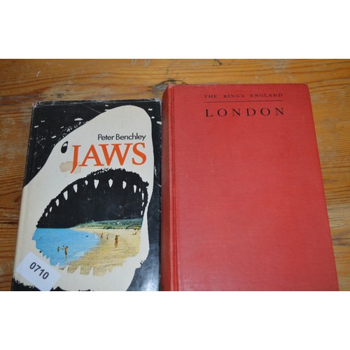 20 - Two Hardback Books:  The King's England LONDON by Arthur Mee, and Peter Benchley's JAWS