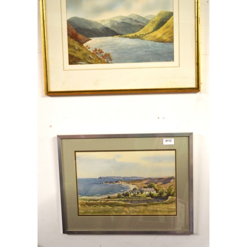 6 - Two Original Watercolours (Both Framed, Mounted and Glazed) - One by F Faulkener of a Scottish Coast... 