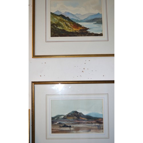 4 - Three Original Watercolours by Alison Ross Ewan (Framed, Mounted and Glazed) - One 