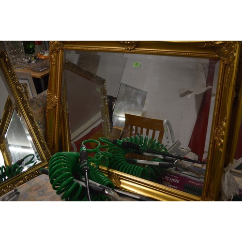 65 - Ornately Gilt Framed Bevelled Wall Mirror