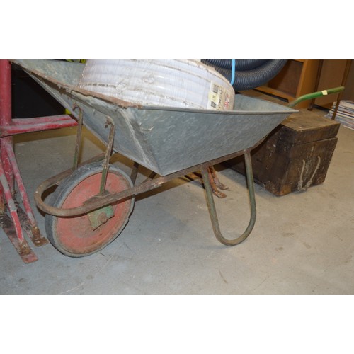 69 - Aluminium Wheel Barrow with Solid Rubber Tread