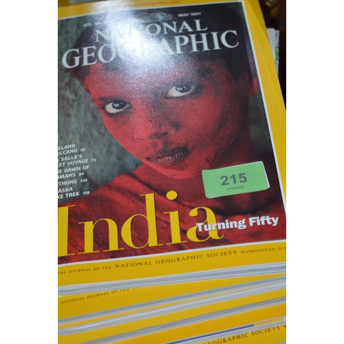 71 - Approx 22 x Volumes of National Geographic Magazine (1990s)