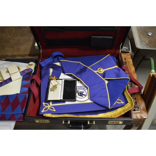 61 - Cased Set of Masonic Regalia (Amphurst Lodge, Wallasey)