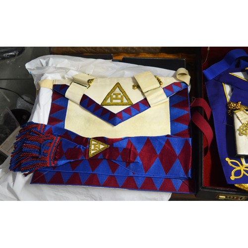 61 - Cased Set of Masonic Regalia (Amphurst Lodge, Wallasey)