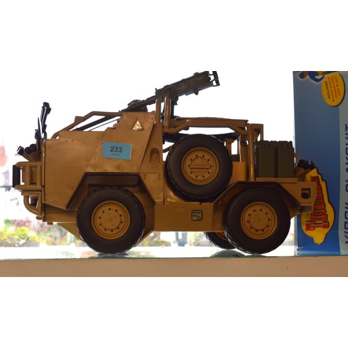 233 - Large Plastic Action Man Armoured Car with Driver