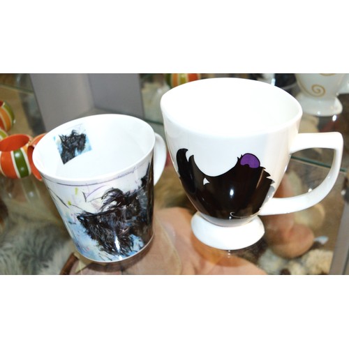 11 - Two Fine Bone China Scottie Dog Themed Mugs: a Dunoon, and a Great Shakes