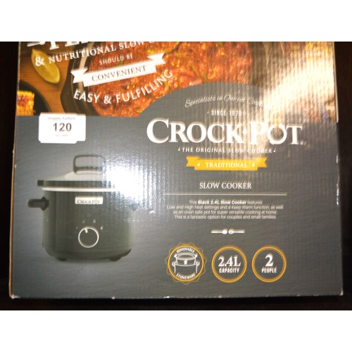 120 - Krupps Grinder Plus a Boxed Crock-Pot