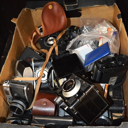 89 - One Box of Assorted Cameras and Lenses