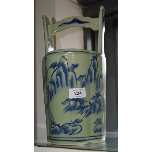 224 - Pottery Milk Pail - approx 13