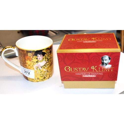 272 - Boxed Cariani Mug Celebrating G Klimt