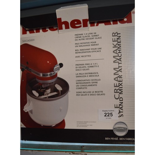 225 - Boxed Kitchen Aid Ice Cream Maker