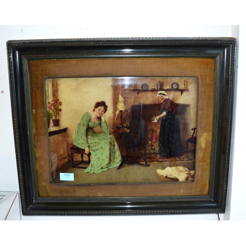 205 - Two Framed Victorian Prints under Glass by George Goodwin Kilburne (1834-1924) 23x 19