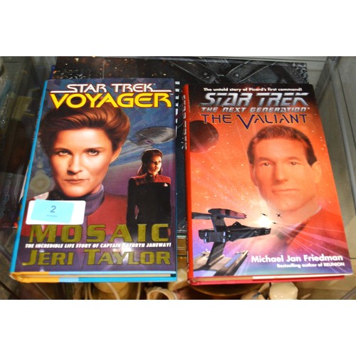13 - Four Science Fiction Hardback Books:  2 Star Trek, 1 Video Compendium and 1 Duel Masters Annual