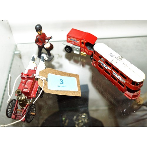 47 - Two Matchbox Yesteryear Vehicles (Kent Fire Brigade Horse-Drawn Fire Engine, and London Tram), Plus ... 