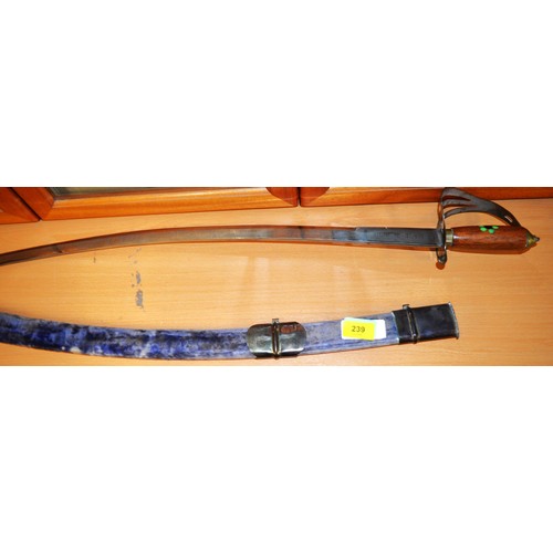 77 - Indian Design Sabre and Scabbard