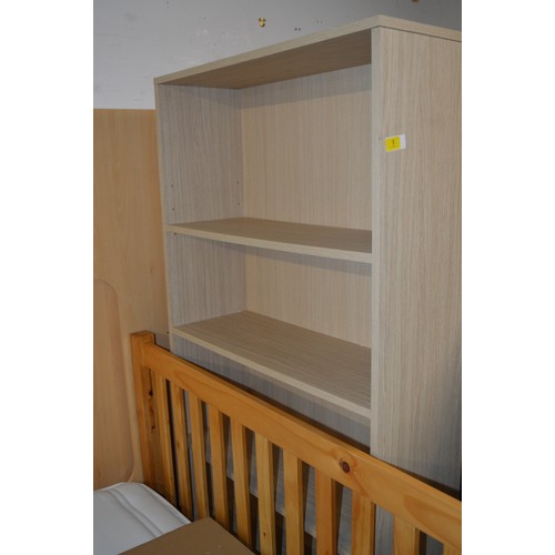 163 - A Limed Oak Veneer 5-Shelf Bookcase - 31.5