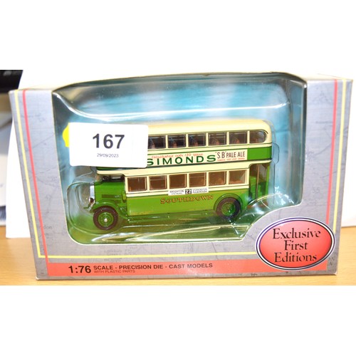 169 - Boxed EFE Diecast Southdown  Leyland Titan TD1  High Front Double Deck Bus Ref 28501