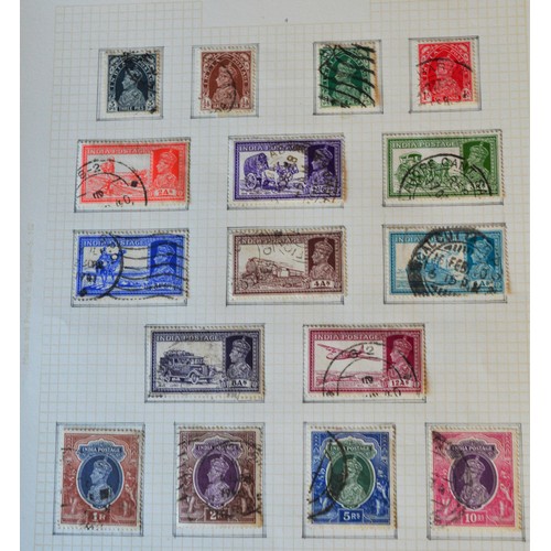 201 - British India Stamps: King George VI: 1937 definivites,  SGH247-262, Victory Set 1945 (mint and fine... 