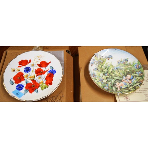 72 - Two Commemorative Plates: Flower Fairies and Cornflower