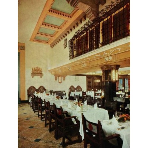 89 - Maritime Leather-Seated Dining Chair by Horton Chairs from RMS Reina Del Pacifico (1931-1958)