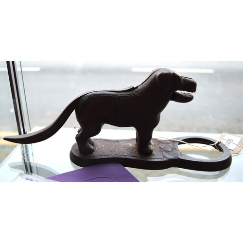 242 - 1920s Cast Iron Nutcracker in the Shape of a Dog