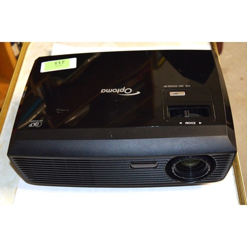 189 - Optoma DS211 DLP Projection Display With Remote, Cables, Carry Bag and Stand. includes CD Instructio... 