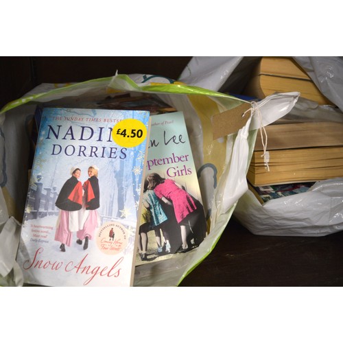 206 - Two Bags Paperback Fiction Books - Approx 24