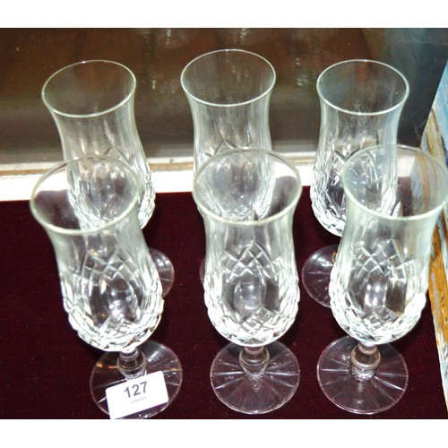 127 - Six Champagne Flutes