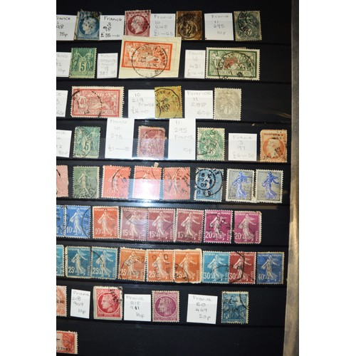 306 - A Stock Book Collection of mainly used world Stamps: Aden, Argentina, Belgium,Belgian Congo, Brasil,... 