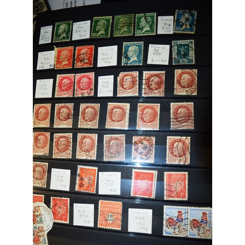 306 - A Stock Book Collection of mainly used world Stamps: Aden, Argentina, Belgium,Belgian Congo, Brasil,... 