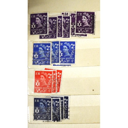 321 - One A6 Stock Book of Used Northern Ireland Wilding and Machin  Definitive Stamps (56 stamps -some du... 