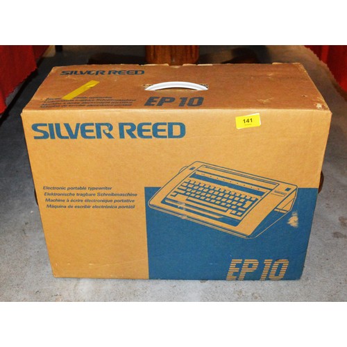 118 - Boxed Silver Reed EP-10 Electronic Portable Typewriter with Mains Connections
Virus free